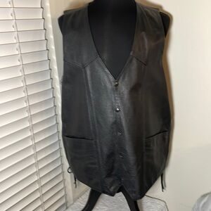 Mb Classic Genuine Leather Vest Size XXL